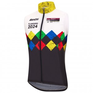 Herren Santini UCI Gravel-Weltmeisterschaft Flandern weste 2024