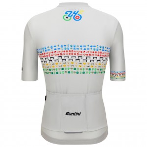 Herren Zurich 2024 Santini UCI Masters Weltmeister trikot-Grau