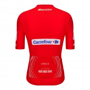 Herren Santini Vuelta Espana Rot trikot 2024 Herren Santini Vuelta Espana Rot trikot 2024
