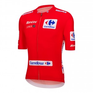 Herren Santini Vuelta Espana Rot trikot 2024 Herren Santini Vuelta Espana Rot trikot 2024