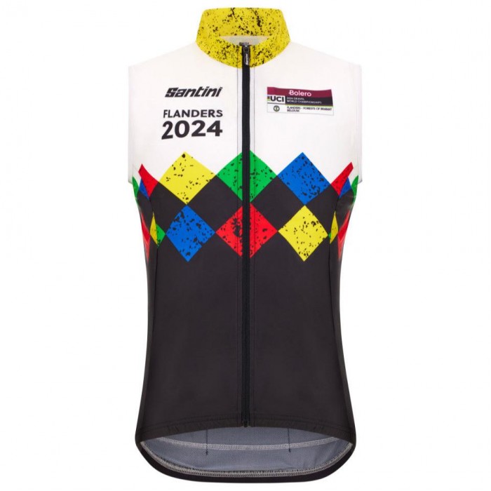 Herren Santini UCI Gravel-Weltmeisterschaft Flandern weste 2024