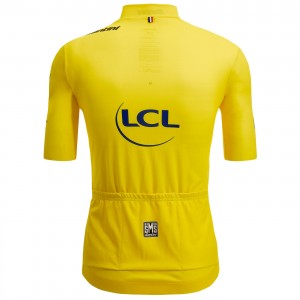 Herren Gelbes Trikot Tour de France 2024 Fan Linie