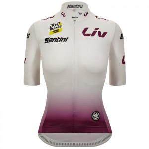 Damen Weißes Damen-T-Shirt Tour de France 2024