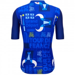 Herren Jersey Santini Tour de France 2024-Turin