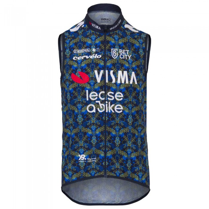 Herren Weste Agu Wind Team Visma Lease a bike 2024-Tdf