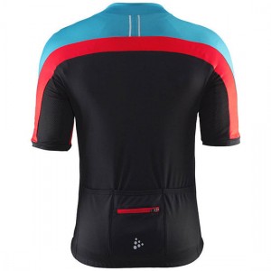Herren Craft Velo Trikot-Schwarz Rot Blau
