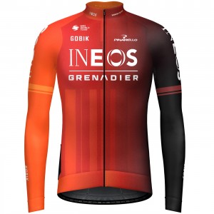 Herren Gobik Ineos Grenadiers 2024 Hyder langarm trikot Herren Gobik Ineos Grenadiers 2024 Hyder langarm trikot