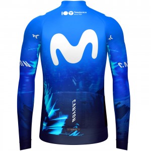 Herren Gobik Movistar 2024 Hyder langarm trikot