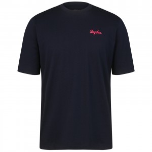 Herren T-Shirt Rapha Logo-Blau