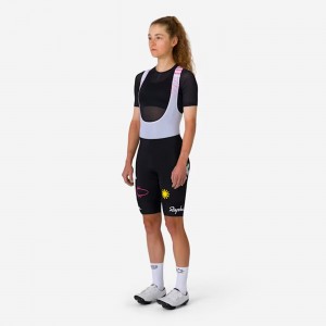 Damen Damen-Trägerhosen Rapha EF Education EasyPost Pro Team 2024