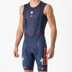 Herren Castelli Soudal Quick-Step 2024 Competizione kurz tragerhose