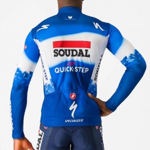 Herren Castelli Soudal Quick-Step 2024 Thermal langarm trikot Herren Castelli Soudal Quick-Step 2024 Thermal langarm trikot