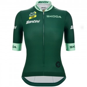 Damen Tour de France 2024 Grun frau trikot