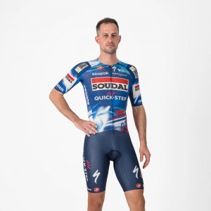 Herren Castelli Soudal Quick-Step 2025 Free Aero Race S tragerhose
