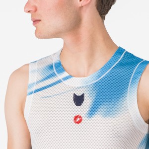 Herren Castelli Soudal Quick-Step 2025 Pro Mesh armellose trikot