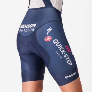 Damen Castelli Soudal Quick-Step 2025 Competizione 2 DT frau kurz tragerhose