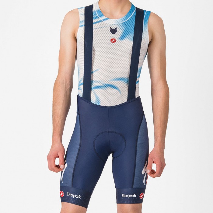 Herren Castelli Soudal Quick-Step 2024 Competizione kurz tragerhose