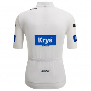 Herren Santini Weiß Tour de France 2025 Fan Linie trikot Herren Santini Weiß Tour de France 2025 Fan Linie trikot