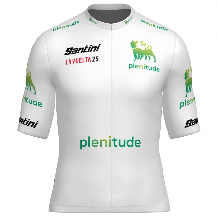 Herren Santini Weiss Vuelta Espana 2025 trikot