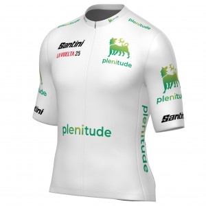 Herren Santini Weiss Vuelta Espana 2025 trikot