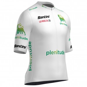 Herren Santini Weiss Vuelta Espana 2025 trikot