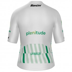 Herren Santini Weiss Vuelta Espana 2025 trikot