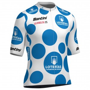 Herren Santini Pois Vuelta Espana 2025 trikot