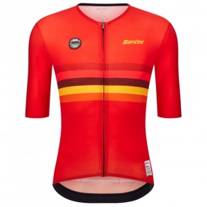 Herren Santini UCI Weltmeister 2025 trikot-Spanien