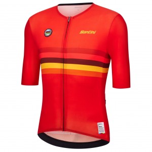 Herren Santini UCI Weltmeister 2025 trikot-Spanien