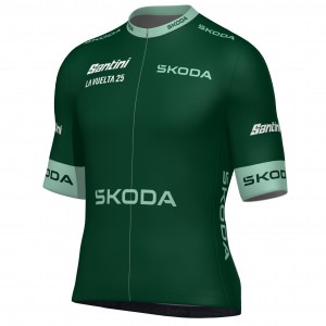 Herren Santini Vuelta Espana 2025 grun trikot