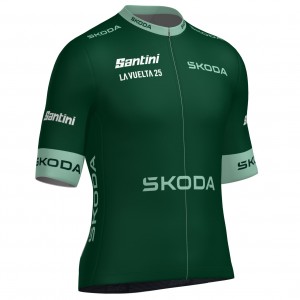 Herren Santini Vuelta Espana 2025 grun trikot