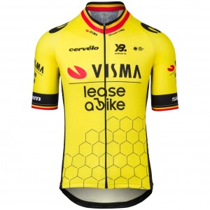 Herren Team Visma Lease a bike 2025 trikot-Wout Van Aert Herren Team Visma Lease a bike 2025 trikot-Wout Van Aert