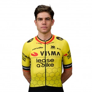 Herren Team Visma Lease a bike 2025 trikot-Wout Van Aert Herren Team Visma Lease a bike 2025 trikot-Wout Van Aert