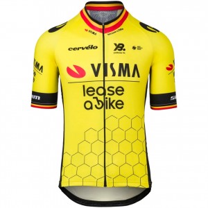 Herren Team Visma Lease a bike 2025 trikot-Wout Van Aert Herren Team Visma Lease a bike 2025 trikot-Wout Van Aert
