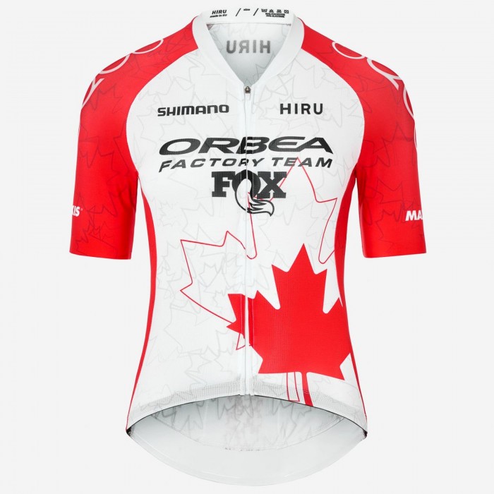 Damen Hiru Orbea Factory Team 2025 Core frau trikot-Kanadische Meisterin