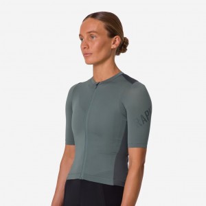 Damen Rapha Pro Team Training frau trikot-Grun