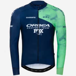 Herren Hiru Orbea Factory Team 2025 Core langarm trikot Herren Hiru Orbea Factory Team 2025 Core langarm trikot