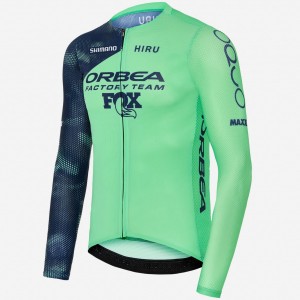 Herren Hiru Orbea Factory Team 2025 Lab Aero langarm trikot