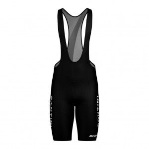 Herren Santini Squadra Corse 2025 tragerhose-Schwarz Herren Santini Squadra Corse 2025 tragerhose-Schwarz