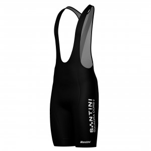 Herren Santini Squadra Corse 2025 tragerhose-Schwarz Herren Santini Squadra Corse 2025 tragerhose-Schwarz