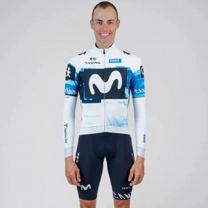 Herren Gobik Movistar 2025 Hyder langarm trikot Herren Gobik Movistar 2025 Hyder langarm trikot