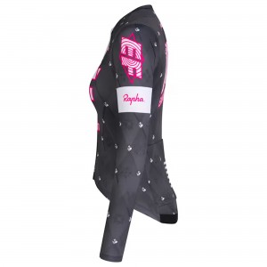 Damen Rapha EF Education EasyPost langarm frau trikot 2025 Damen Rapha EF Education EasyPost langarm frau trikot 2025