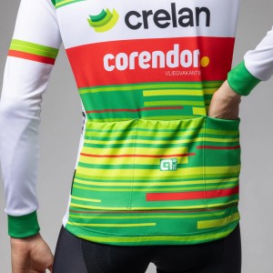 Herren Ale Crelan Corendon 2025 langarmtrikot Herren Ale Crelan Corendon 2025 langarmtrikot