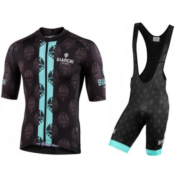 2020 BIANCHI MILANO Fahrradbekleidung Roncaccio Radtrikot kurzarm+Palizzi Trägerhose kurz Schwarz 2020 BIANCHI MILANO Fahrradbekleidung Roncaccio Radtrikot kurzarm+Palizzi Trägerhose kurz Schwarz