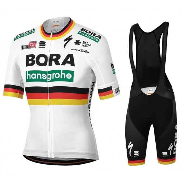 2020 BORA-hansgrohe Fahrradbekleidung Deutscher Meister Radtrikot Kurzarm+Trägerhose kurz 2020 BORA-hansgrohe Fahrradbekleidung Deutscher Meister Radtrikot Kurzarm+Trägerhose kurz