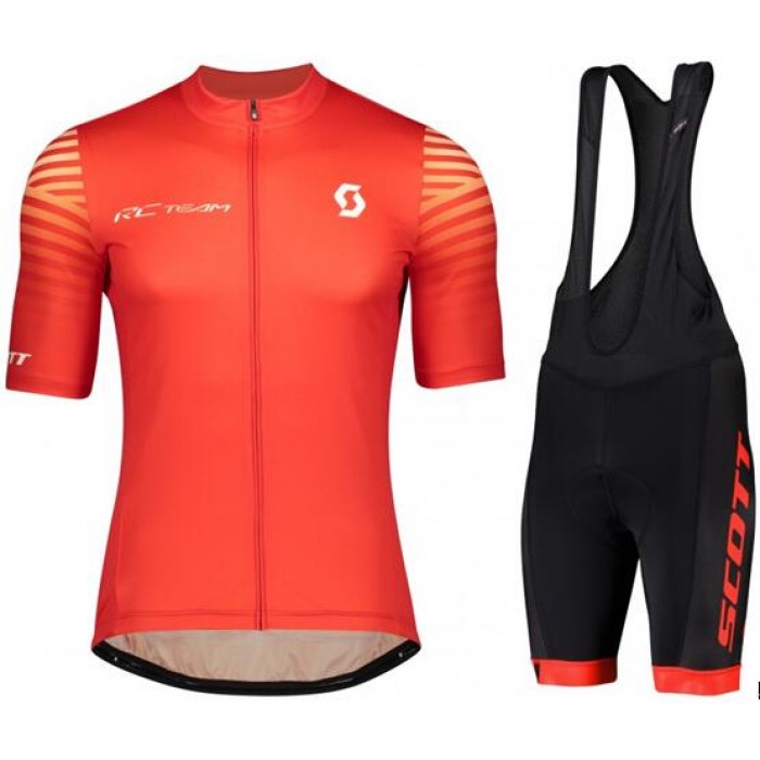 2020 SCOTT RC TEAM 10 Fahrradbekleidung Radtrikot kurzarm+Trägerhose kurz Rot 2020 SCOTT RC TEAM 10 Fahrradbekleidung Radtrikot kurzarm+Trägerhose kurz Rot