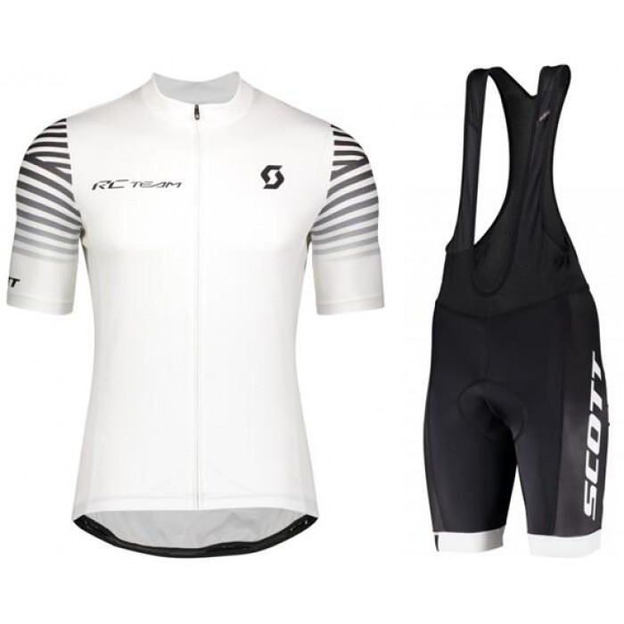 2020 SCOTT RC TEAM 10 Fahrradbekleidung Radtrikot kurzarm+Trägerhose kurz Weiß 2020 SCOTT RC TEAM 10 Fahrradbekleidung Radtrikot kurzarm+Trägerhose kurz Weiß