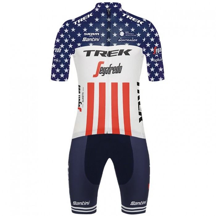 2020 TREK-SEGAFREDO Amerikanischer Meister Fahrradbekleidung Radtrikot Kurzarm+kurze Radhose 2020 TREK-SEGAFREDO Amerikanischer Meister Fahrradbekleidung Radtrikot Kurzarm+kurze Radhose