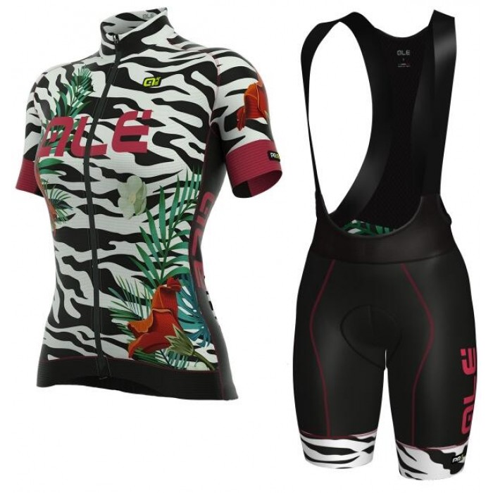 ALE PRR FLOWERS Damen weiß Radbekleidung Radtrikot Kurzarm+Kurz Trägerhose PMJ4R ALE PRR FLOWERS Damen weiß Radbekleidung Radtrikot Kurzarm+Kurz Trägerhose PMJ4R