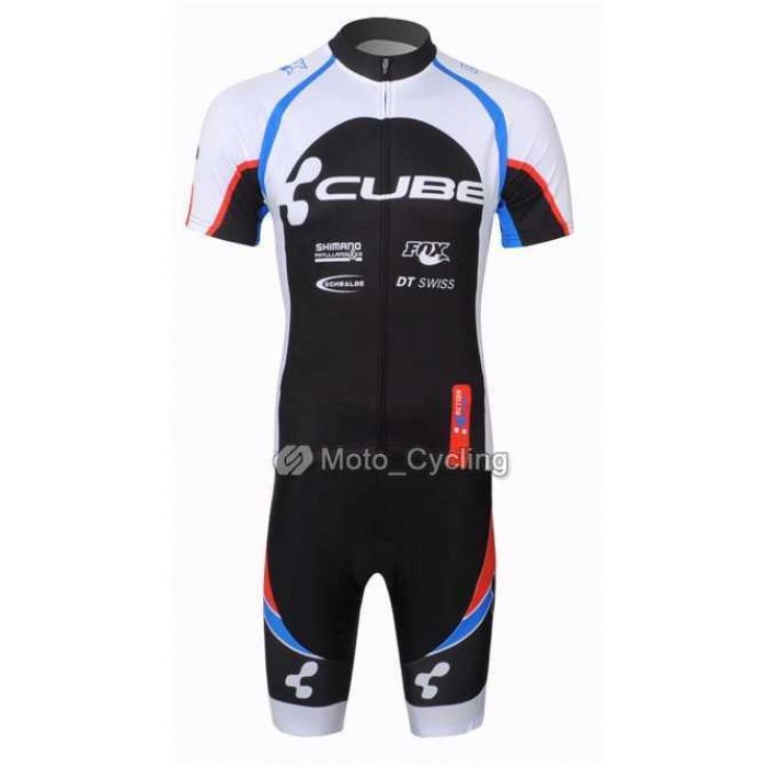 2013 Cube Radbekleidung Radtrikot Kurzarm und Fahrradhosen Kurzje weiß Schwarz LNBS3